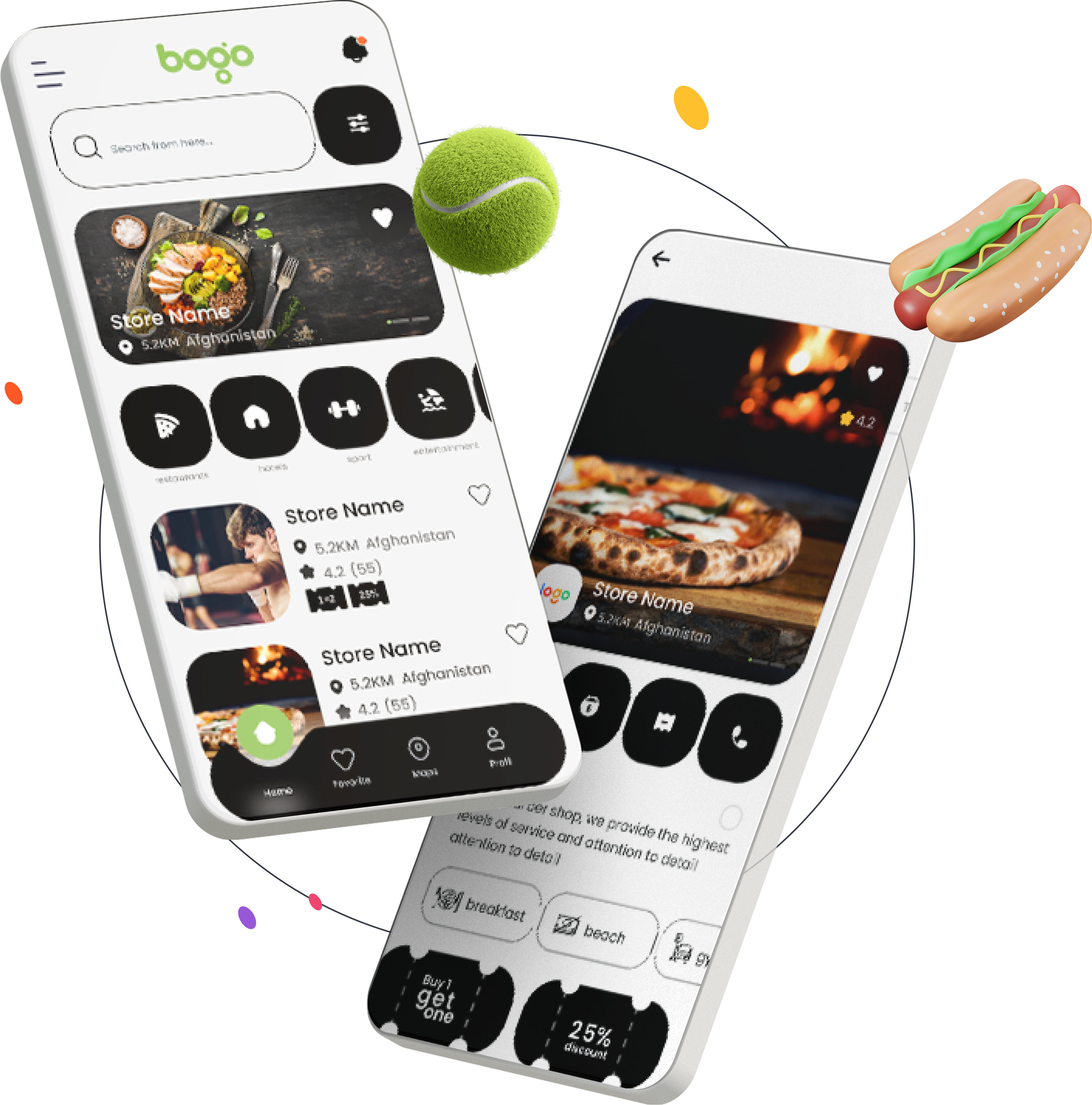 BOGO App Mockup